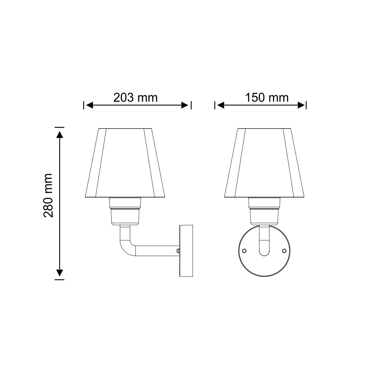 Вуличний світильник Goldlux 312259 Giza E27 10W IP44 купити