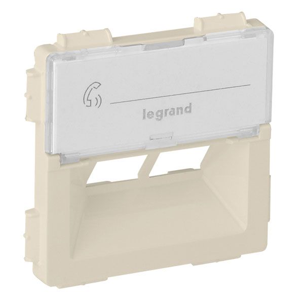 Панель лицевая Rutenbeck для двойной розетки RJ45, слоновая кость, Valena LIFE (755381) купити