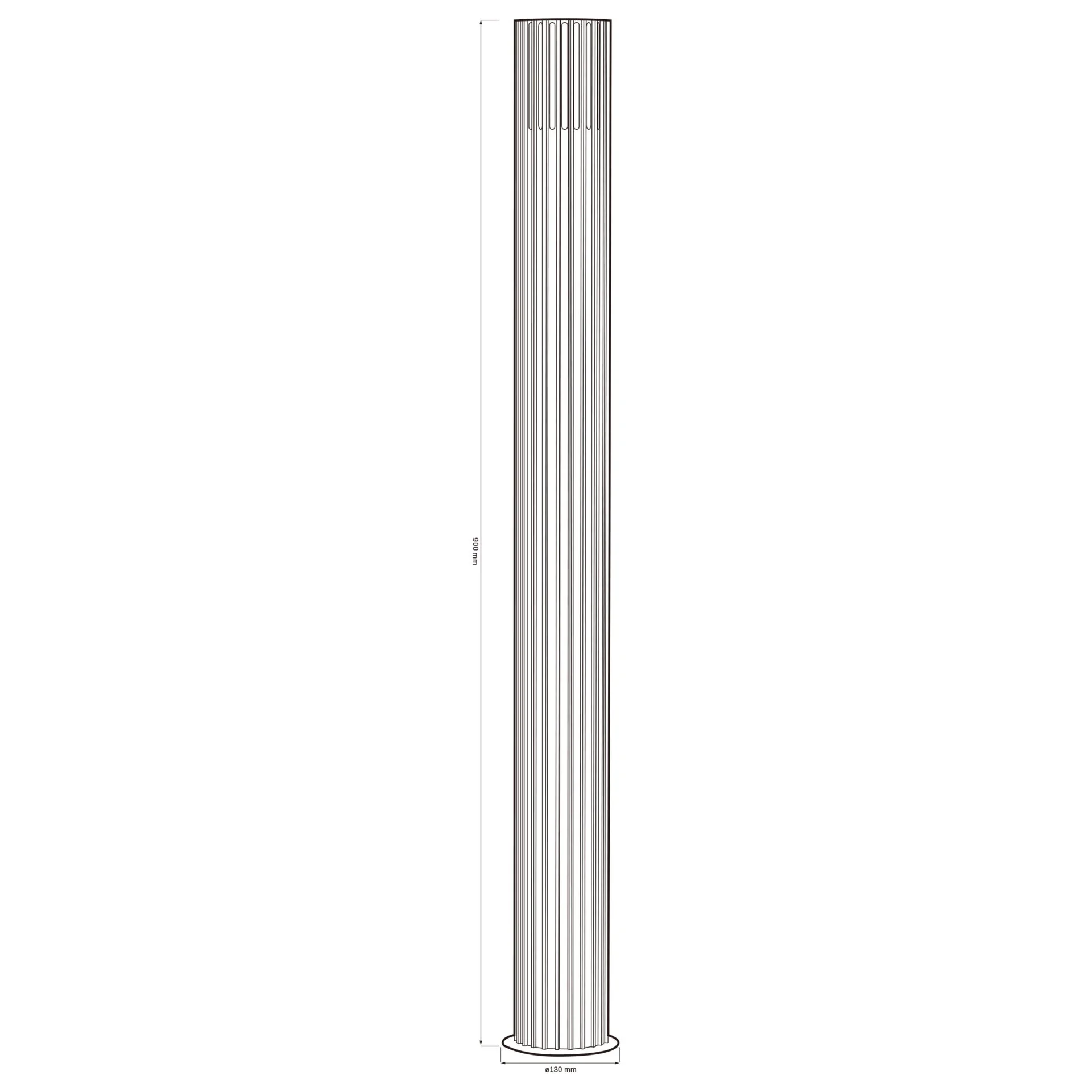 Вуличний стовпчик Goldlux 329363 Kuusamo E27 1x20W IP54 графітовий купити