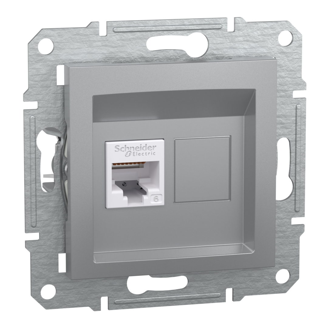Комп'ютерна розетка rj45 кат5e utp, алюміній (EPH4700161) купити