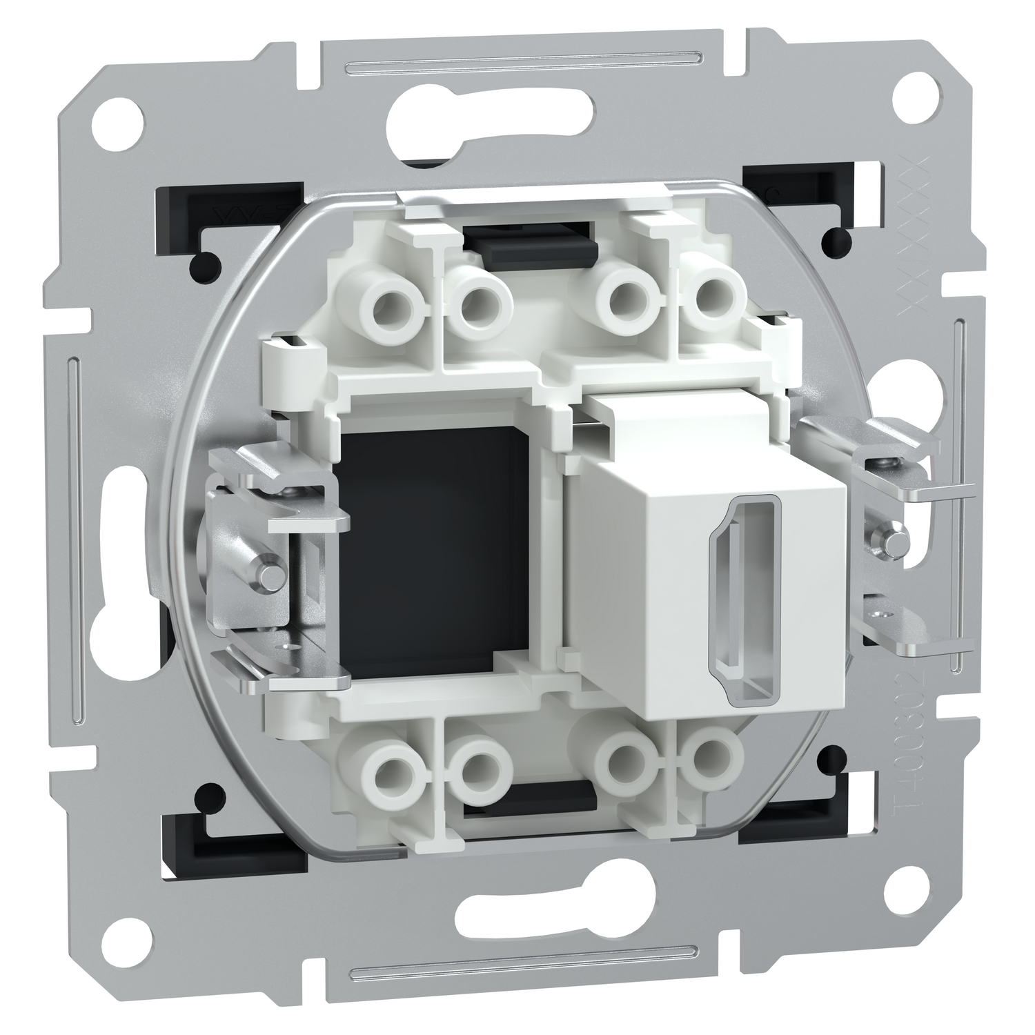 Розетка з роз'ємом HDMI Asfora Schneider Electric EPH4500171, антрацит купити