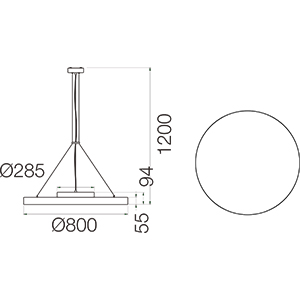 Підвісна люстра Skarlat MD 9058-800 White 4000K (60799) купити