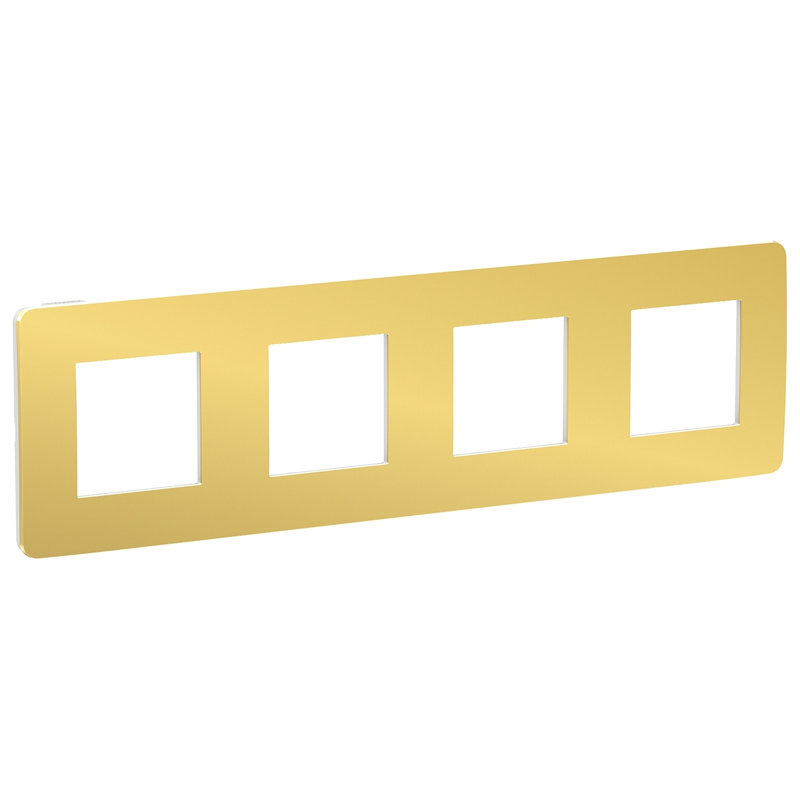 Рамка 4-постовая, UNICA STUDIO METAL NU280859 золото/белый купити