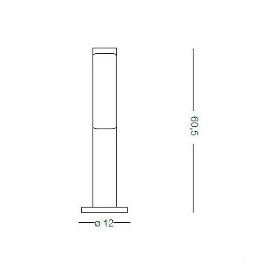 Уличный парковый светильник Ideal Lux PT1 ETERE (172439) купити