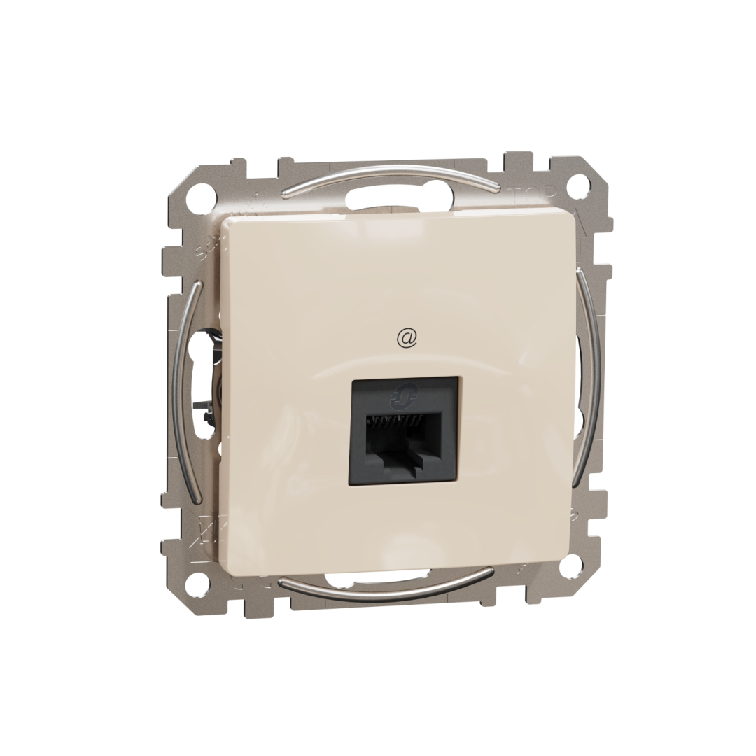 Комп'ютерна розетка RJ45 кат. 6 UTP Schneider Sedna Design SDD112461 Бєжевий купити