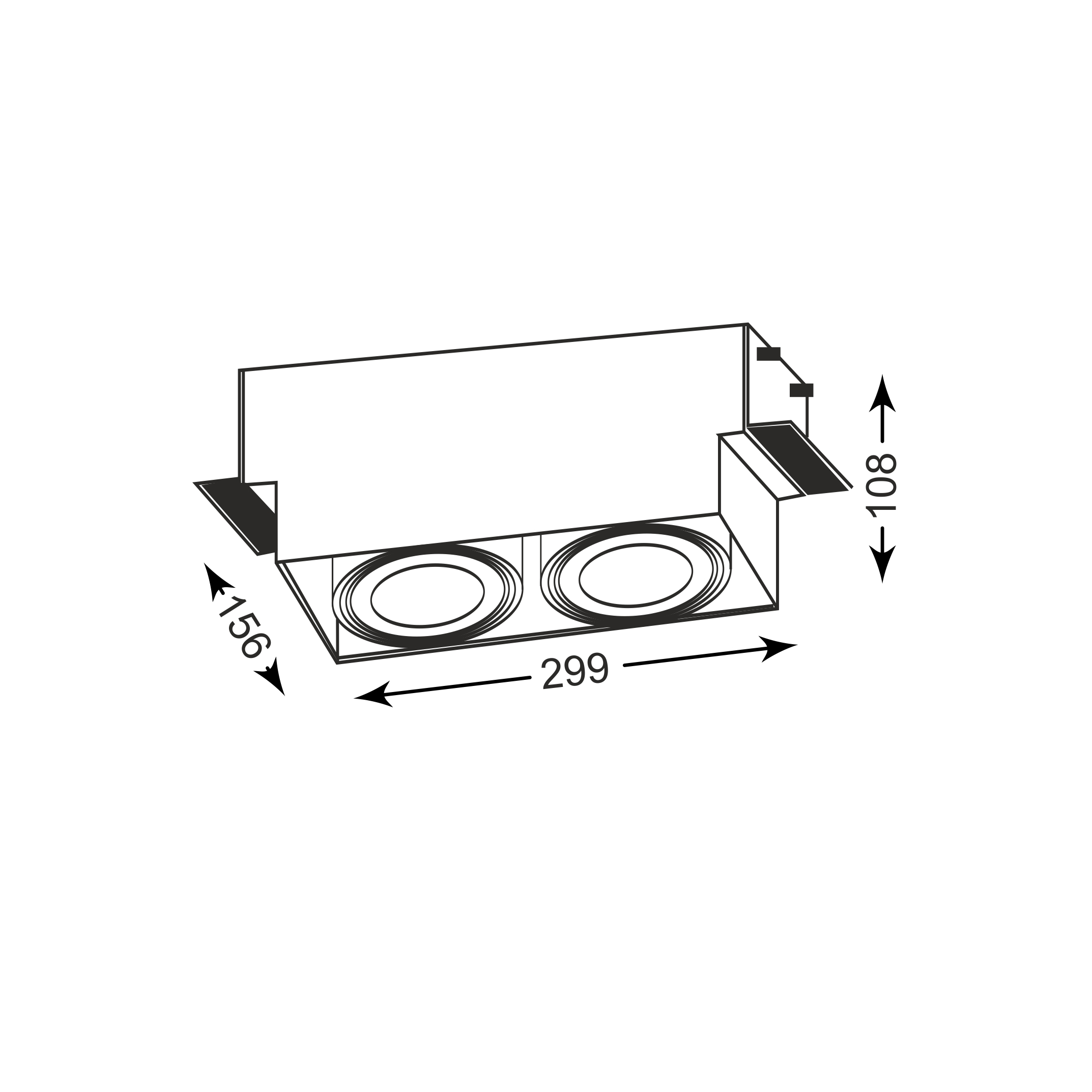 Спот Zuma Line 94364-WH ONEON DL 111-2 (18709) купити