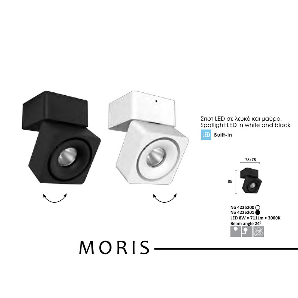 Точечный светильник Viokef MORIS 4225201 купити