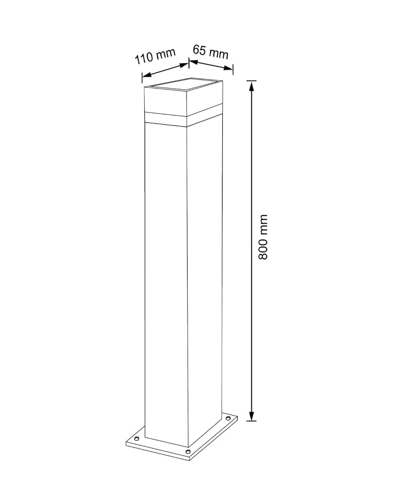 Вуличний світильник Goldlux 322388 Gilbert GU10 10W IP44 купити