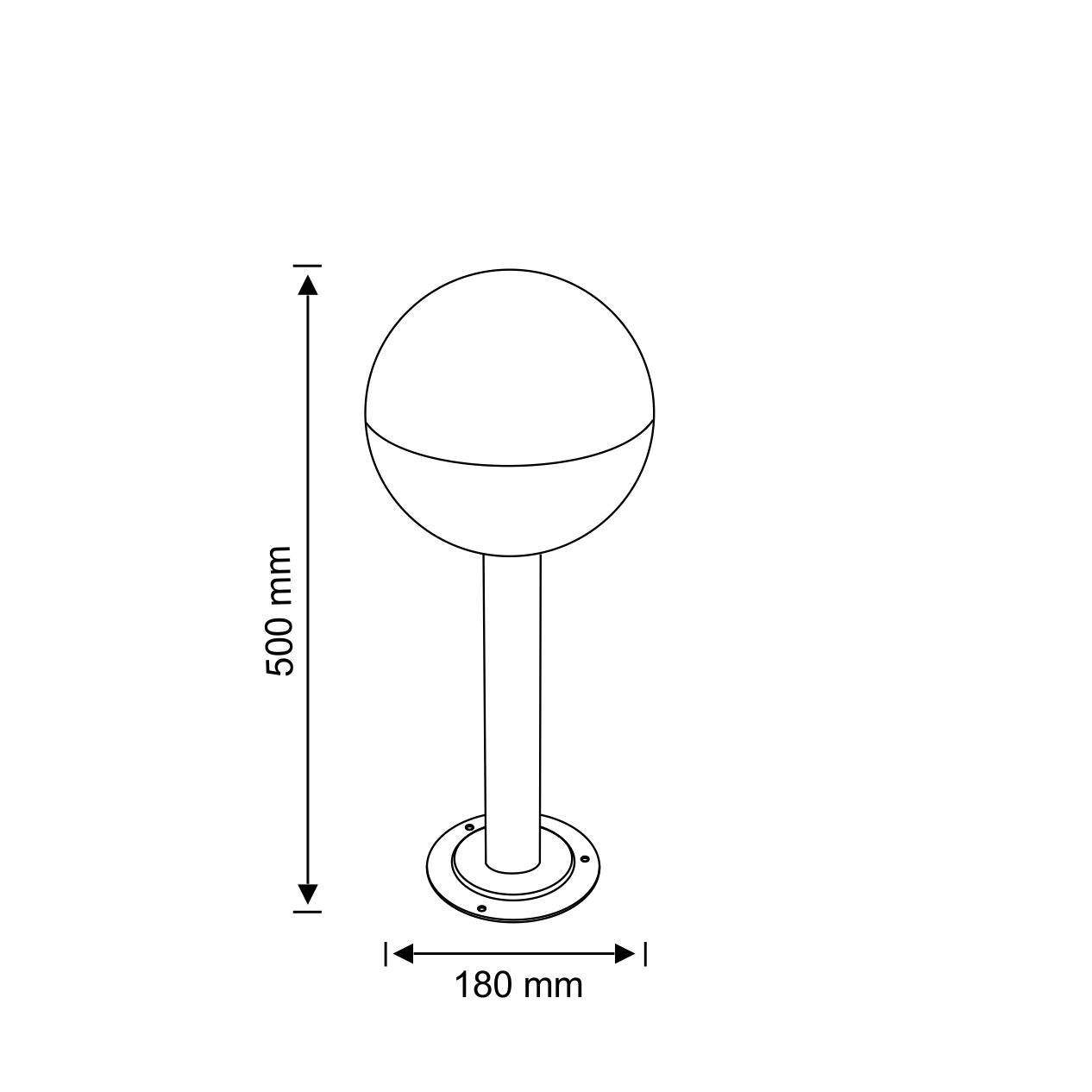 Вуличний світильник Goldlux 311634 Ulsa E27 12W IP44 купити