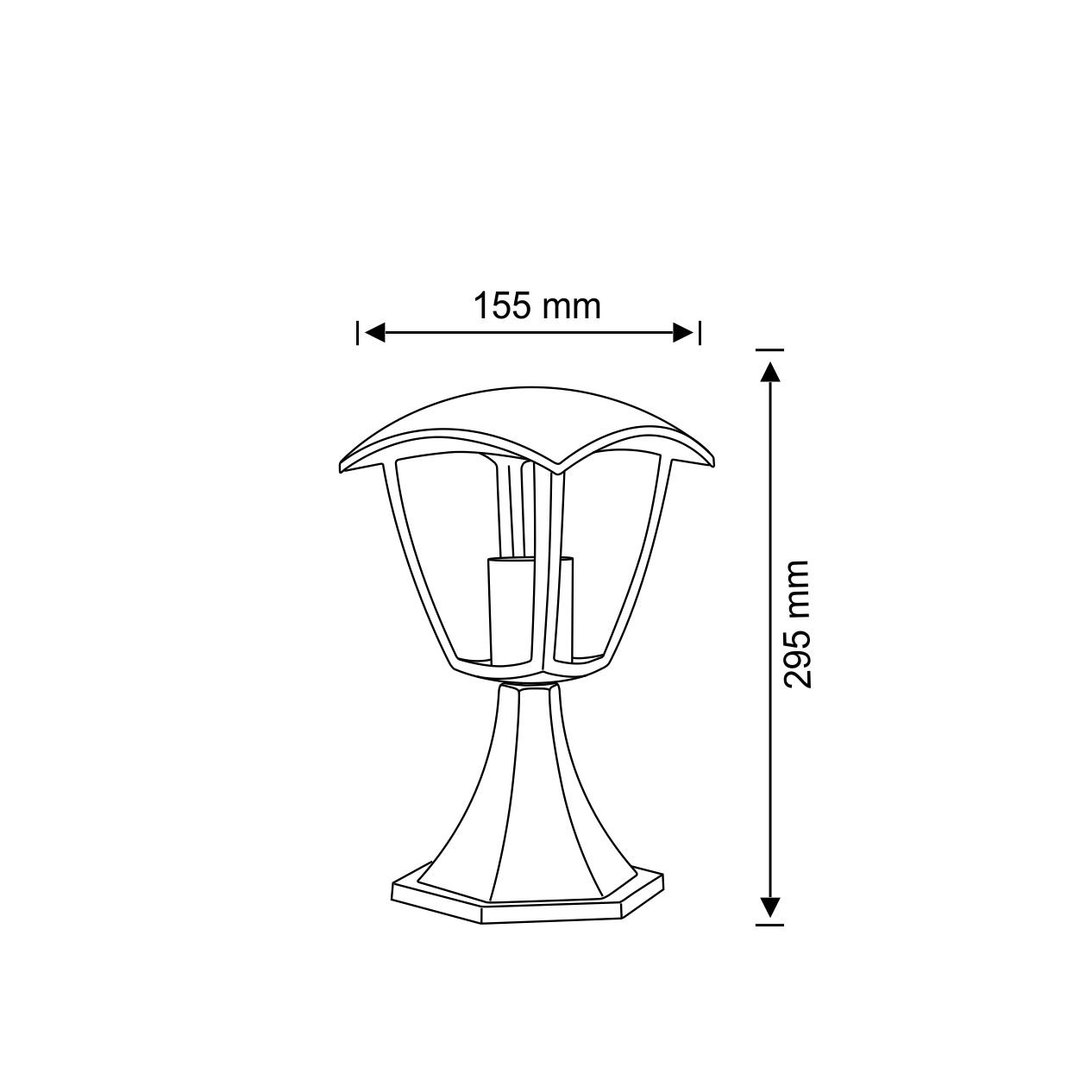 Вуличний світильник Goldlux 311894 Igma E27 12W IP44 купити