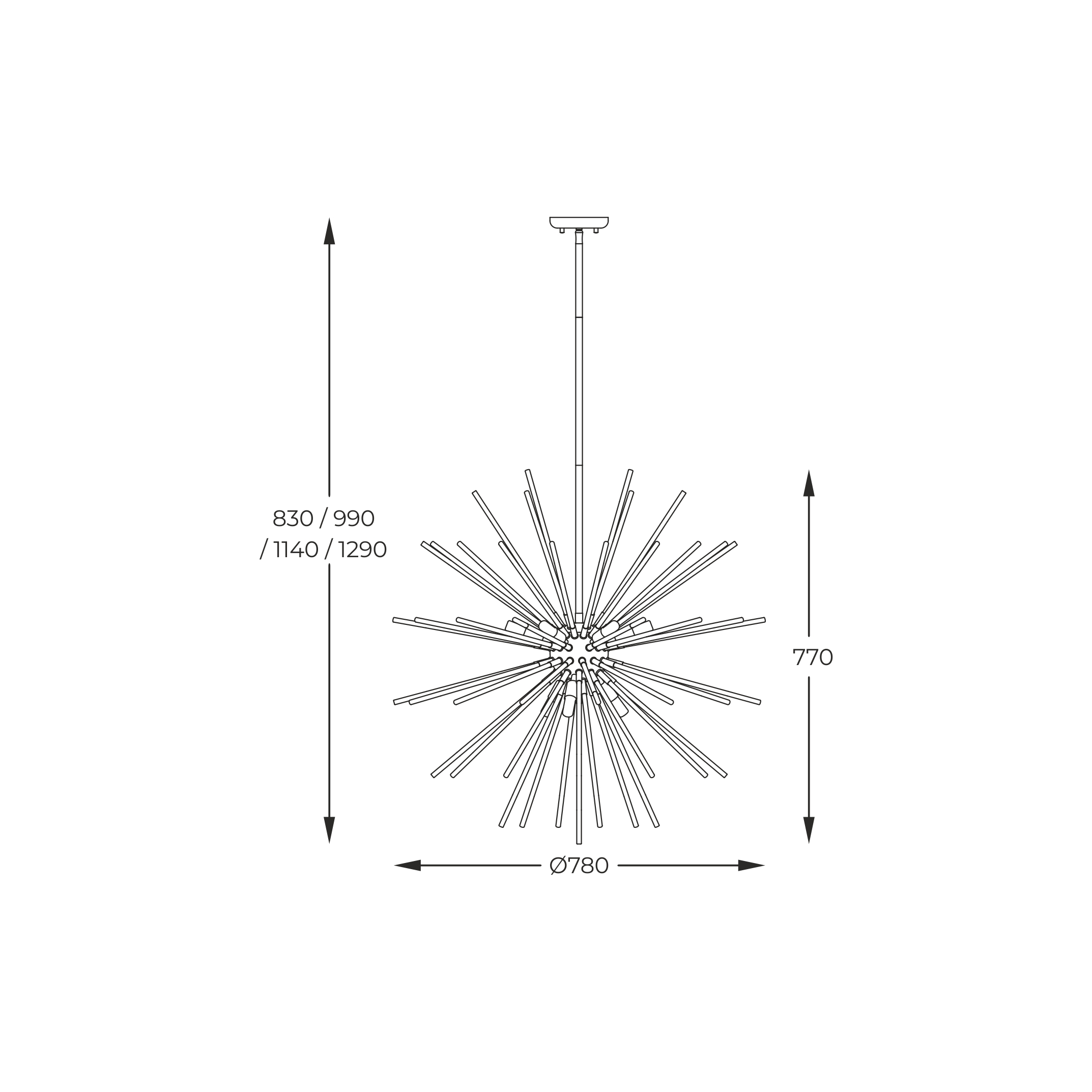 Люстра Zuma Line P0491-09C-F7BC URCHIN (59919) купити