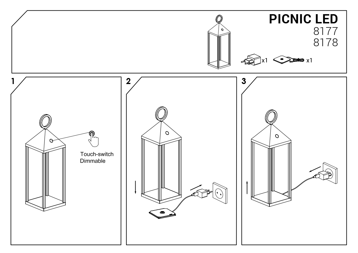 Уличный светильник Nowodvorski 8178 PICNIC купити