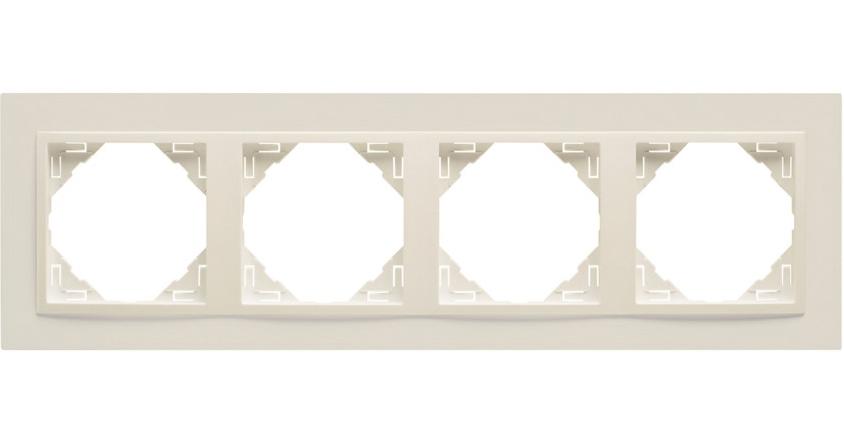 Рамка 4-місна універсальна LOGUS слонова кістка (90940 TMM) купити