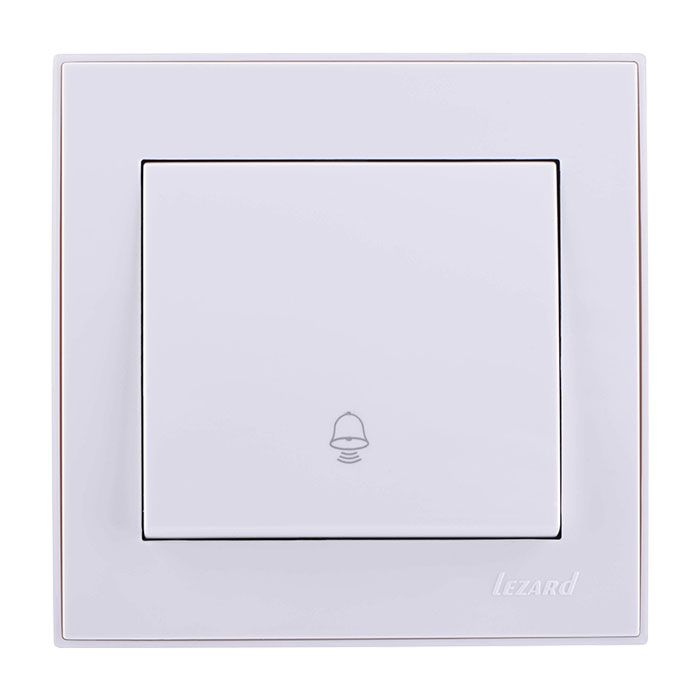 Кнопка звонка, белый Lezard RAIN (703-0288-103) купити