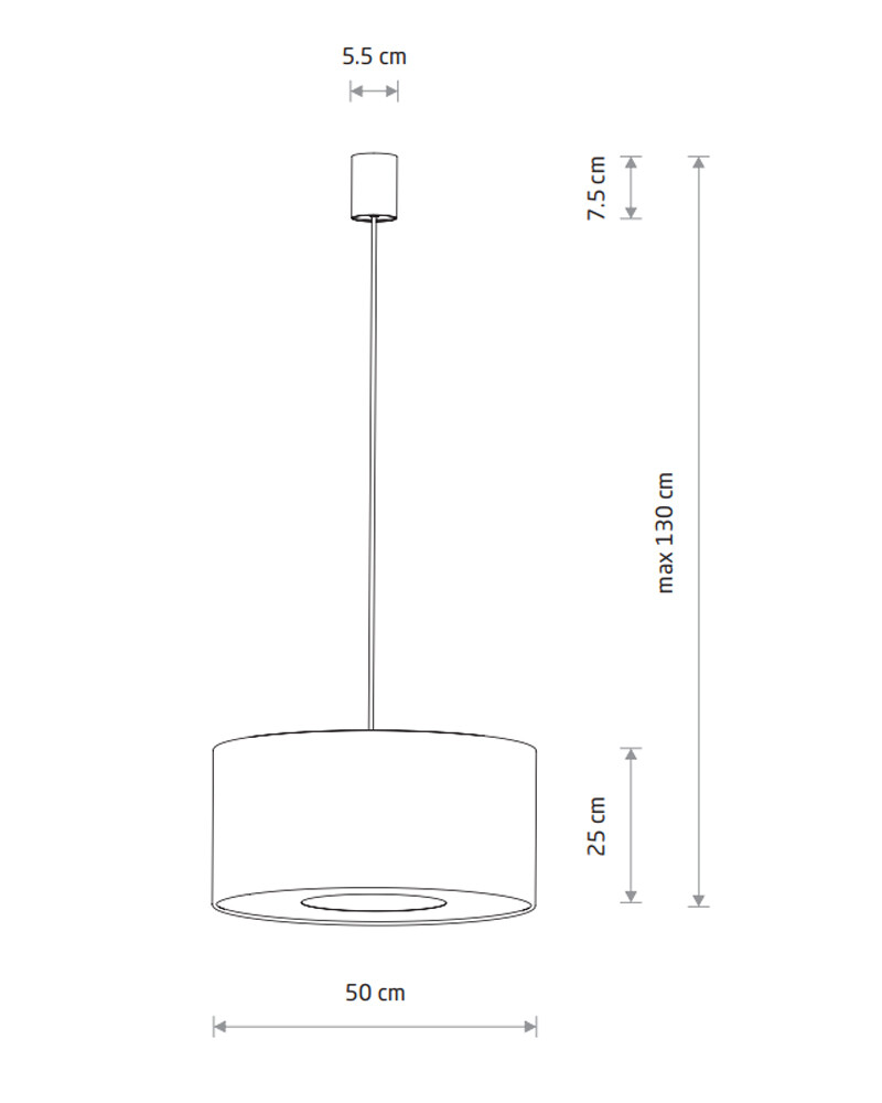 Підвісний світильник Nowodvorski 11675 Lago L E27 1x25W IP20 сірий купити