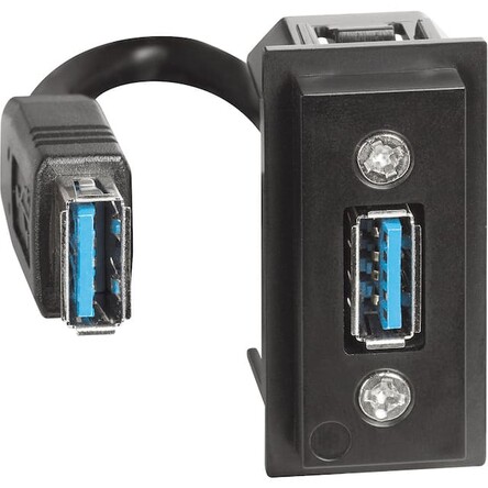 Механизм розетки USB для передачи данных с разъёмом 1 модуль Bticino серия Living Now K4285P купити