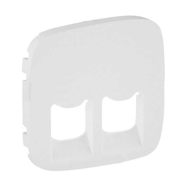 Панель лицевая розетки двойной RJ11+RJ45, белый, Valena ALLURE (755425) купити