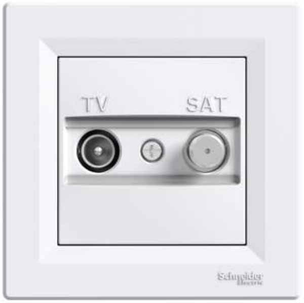 Розетка tv-sat прохідна (8 дб), білий (EPH3400321) купити