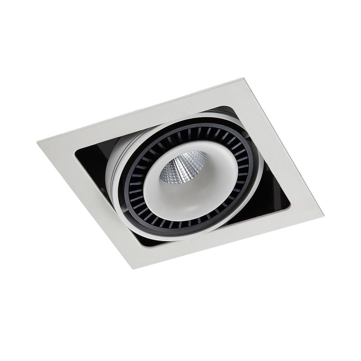 Точечный светильник ITALUX GL7116-1/18W WH+BL Alesso купити