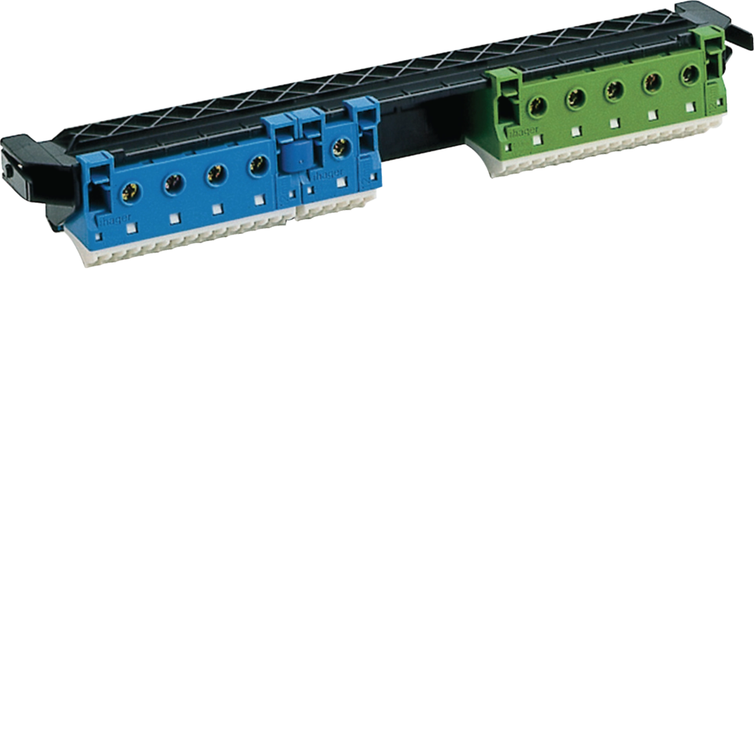 Тримач з клемами PE/N: 19xN+17xPE / 5xN+5xPE VZ463 Hager купити