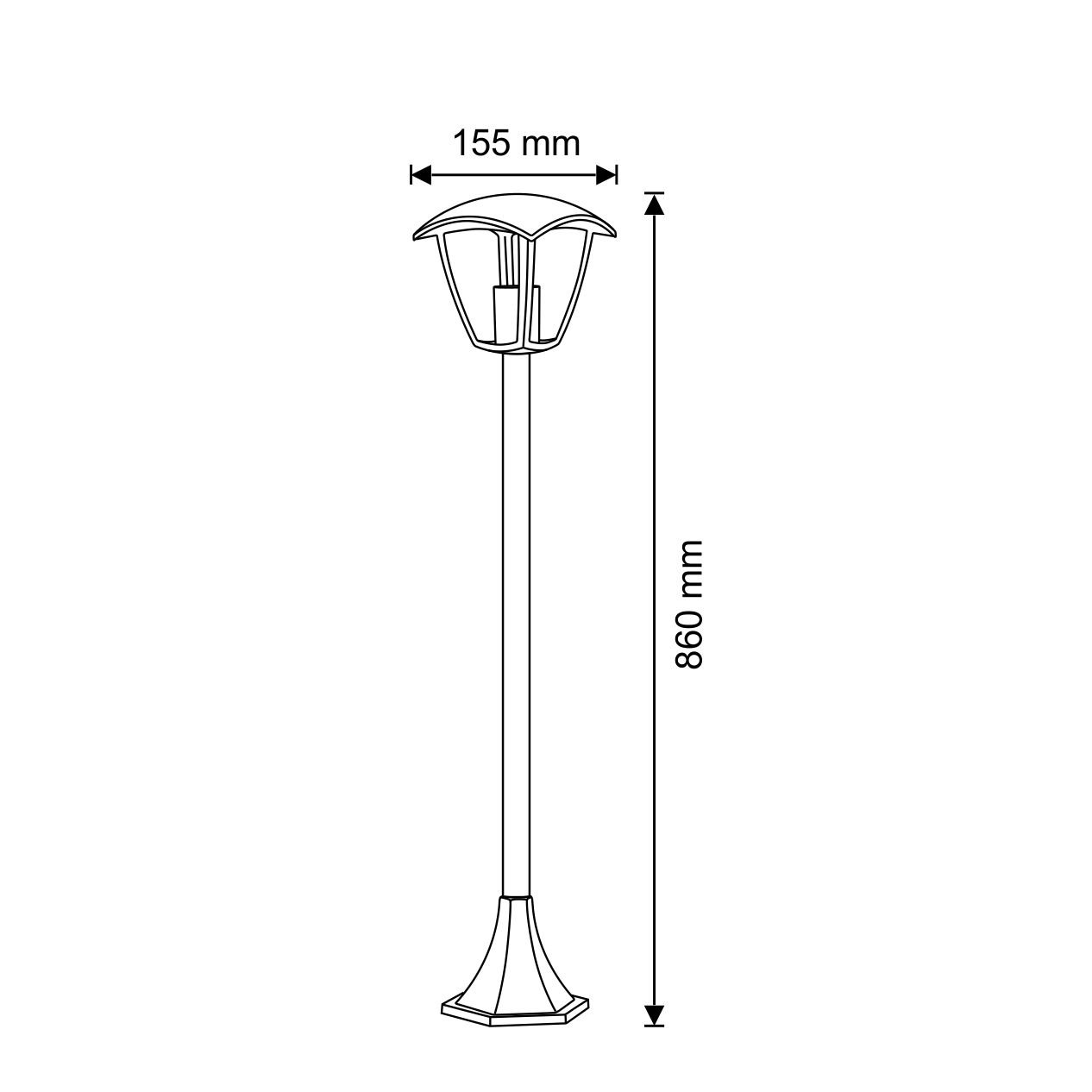 Вуличний світильник Goldlux 311900 Igma E27 12W IP44 купити