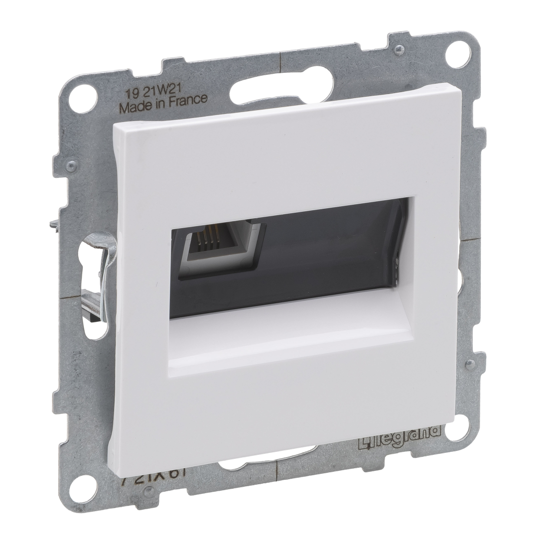 Розетка телефонна 1-а RJ11 Legrand SUNO 721161 білий купити
