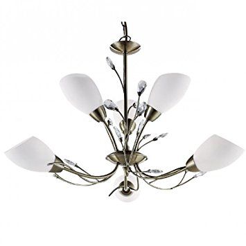 Люстра Searchlight 2766-6AB Gardenia купити