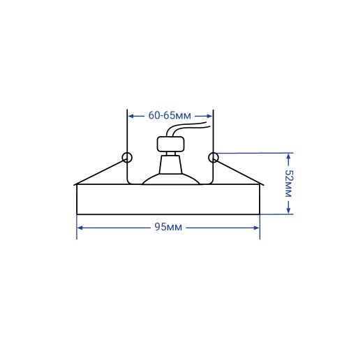 Встраиваемый светильник Feron DL1842 чорний матовый (40041) купити