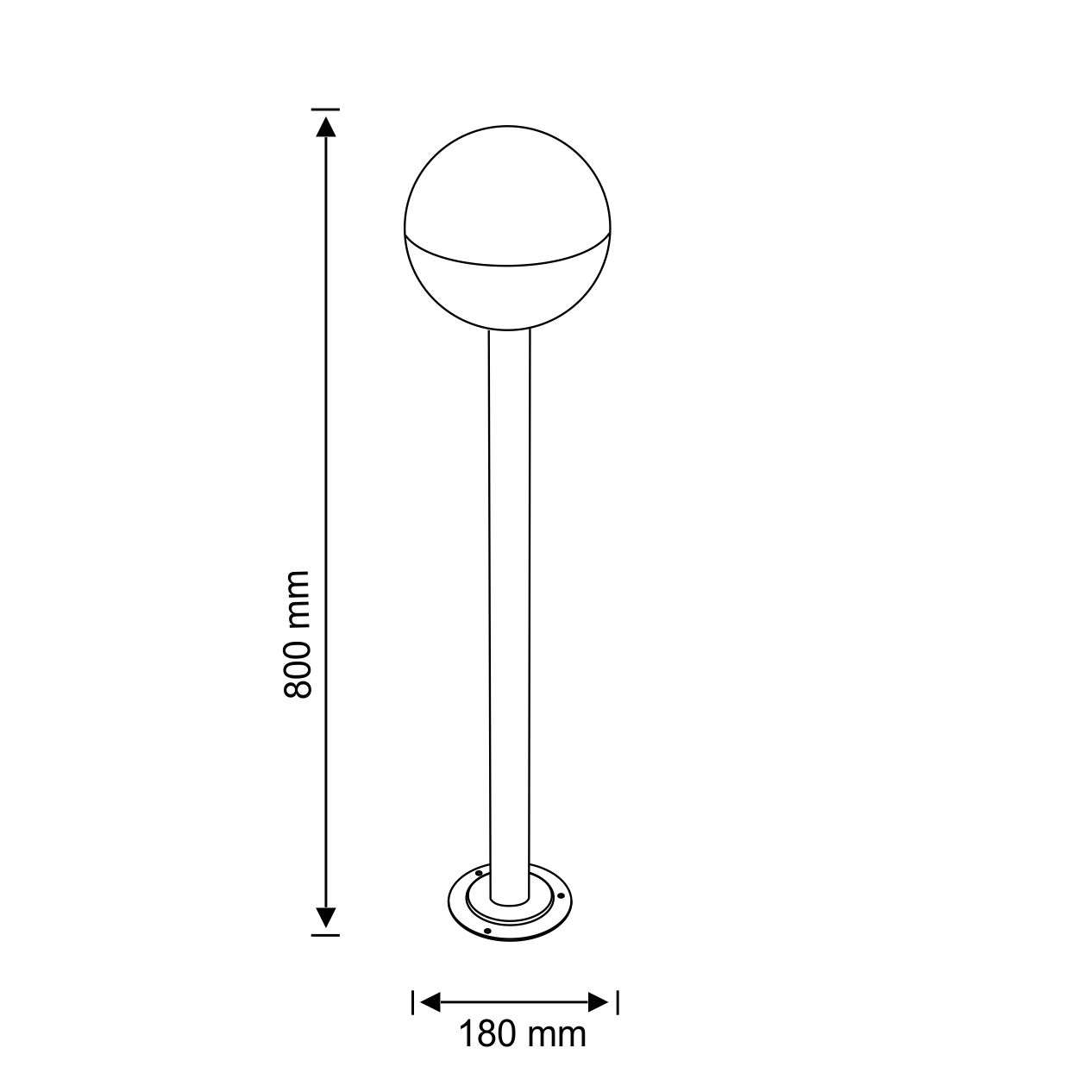 Вуличний світильник Goldlux 311641 Ulsa E27 12W IP44 купити